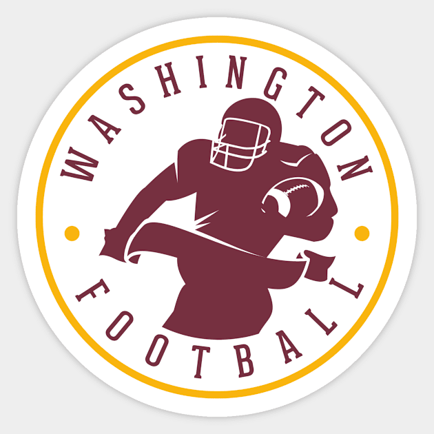 Washington Football Team Color Sticker by Toogoo